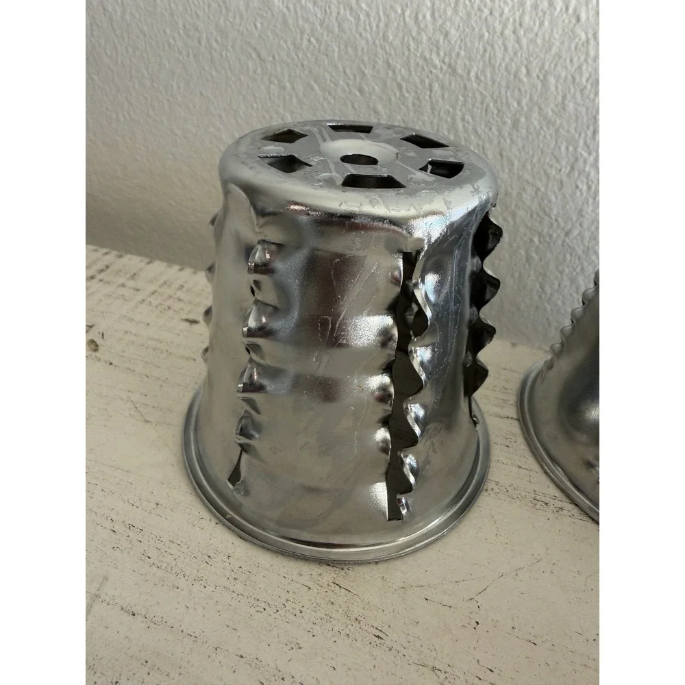 Lot of 5  Saladmaster Cones Food Processor Cutter Slicer Shredder Grater Chopper